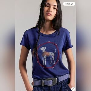 🌟 NWT 🌟 Free People Fur Friends Tee